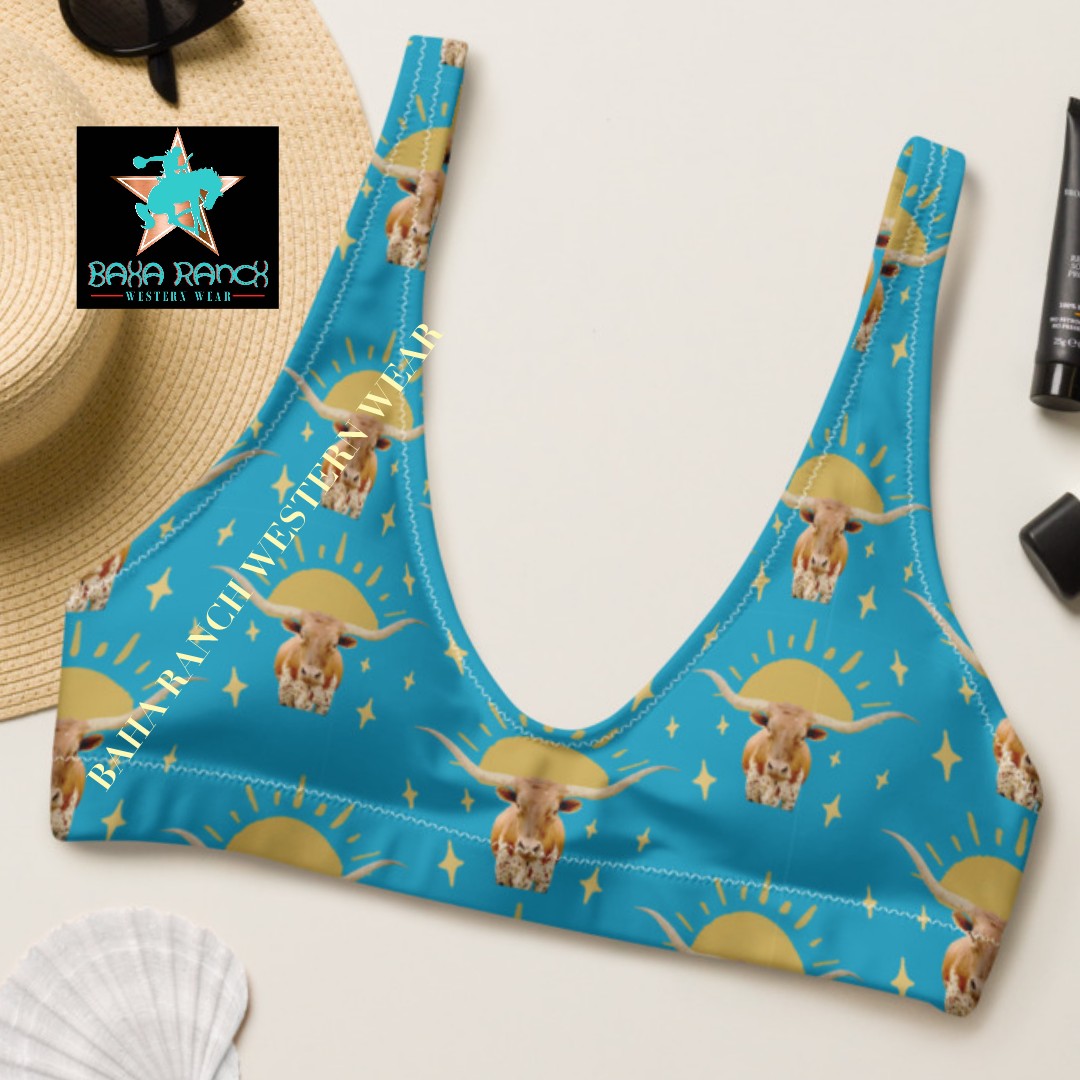 Yeehaw Longhorn Sunshine Bikini Top