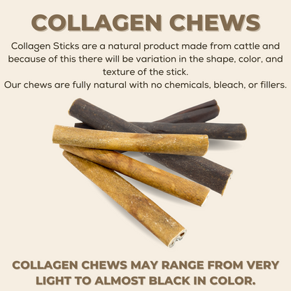 5-6 Inch Jumbo Collagen Wrapped in Bully Stick