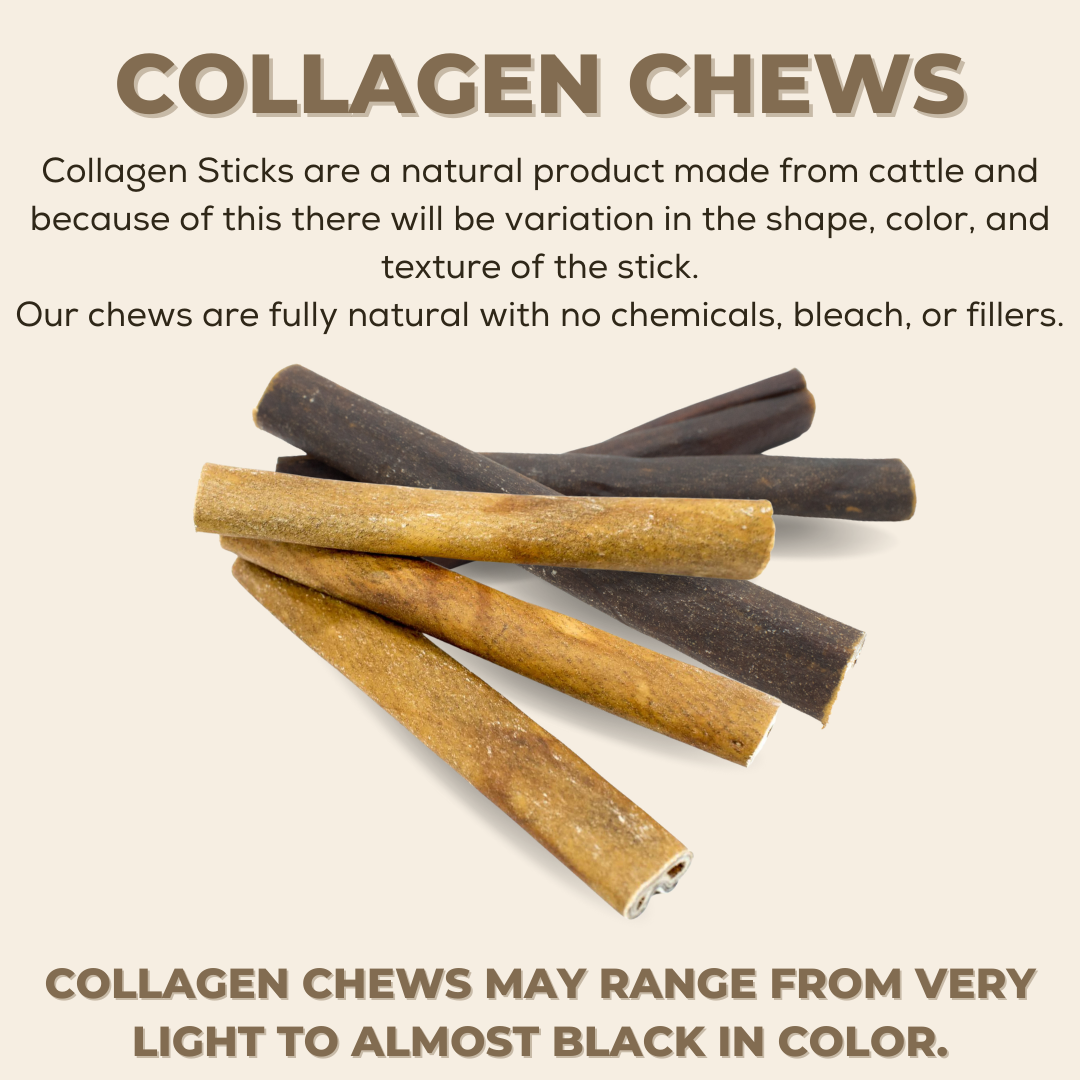 5-6 Inch Thick Braided Collagen Stick