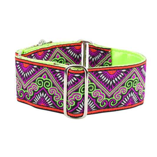 Puesta del Sol 2″ Wide Martingale Dog Collar