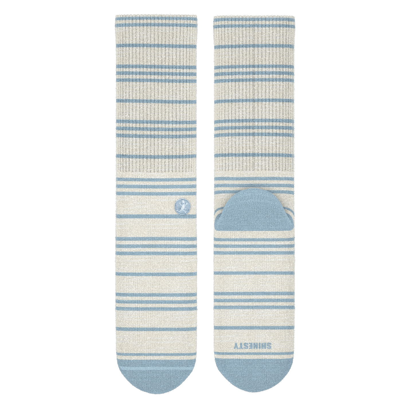 The College Ruled | Stripe Heel Hammock™ Crew Socks