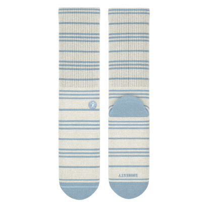 The College Ruled | Stripe Heel Hammock™ Crew Socks