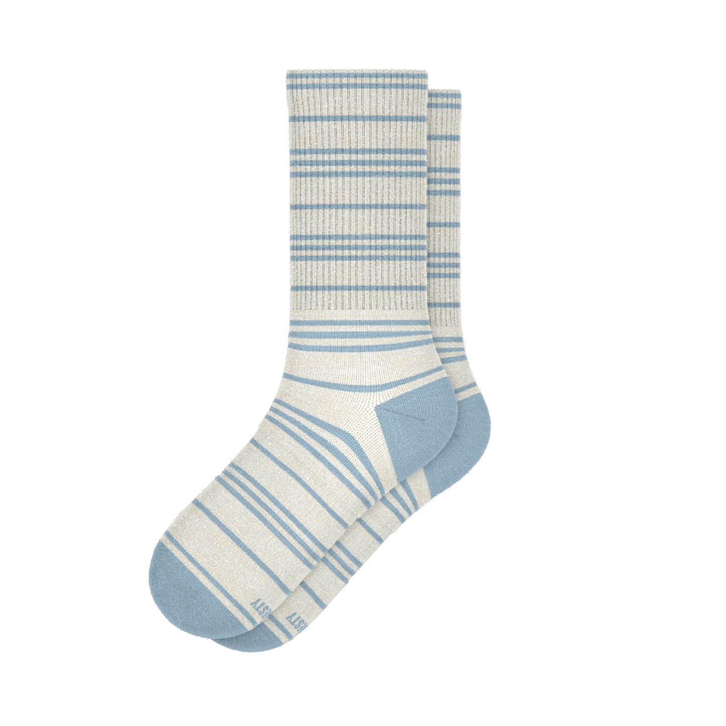 The College Ruled | Stripe Heel Hammock™ Crew Socks