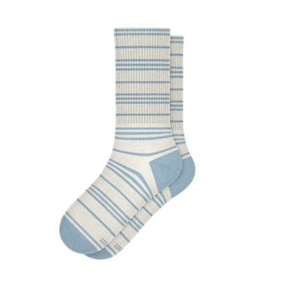 The College Ruled | Stripe Heel Hammock™ Crew Socks