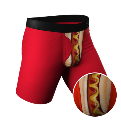 The Coney Islands | Hot Dog Long Leg Ball Hammock® Pouch Underwear With Fly