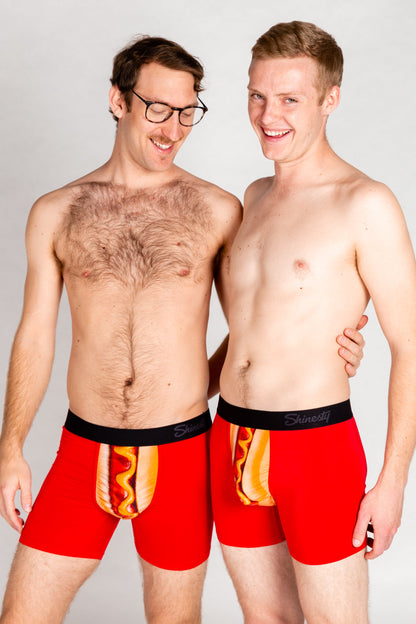 The Coney Islands | Hot Dog Ball Hammock® Boxer Couples Matching Underwear 2 Pack