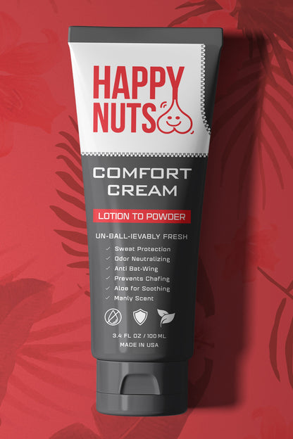 Happy Nuts Comfort Cream | Sweat Defense And Odor Control Lotion