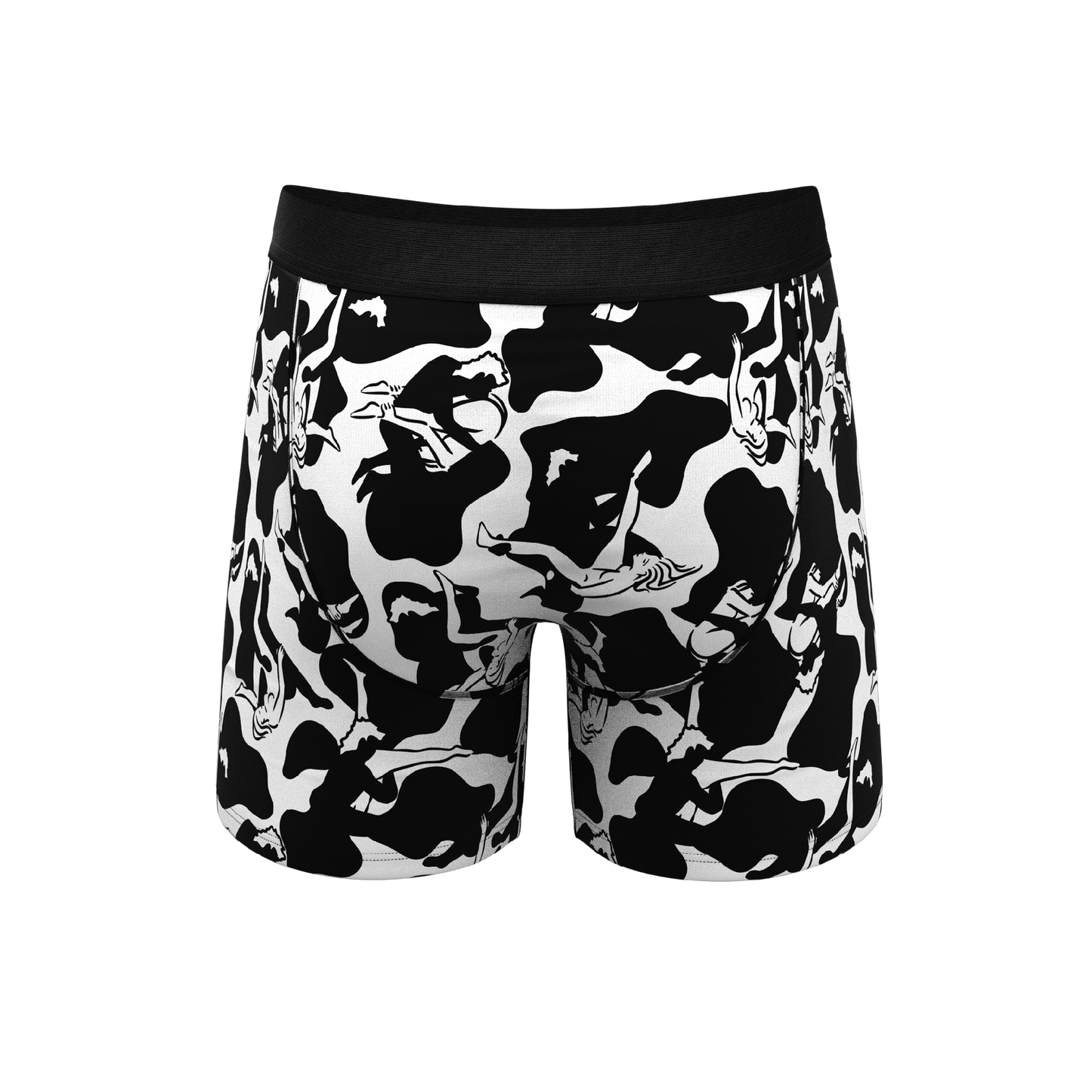 The Cowmasutra | Naughty Abstract Ball Hammock® Pouch Underwear With Fly