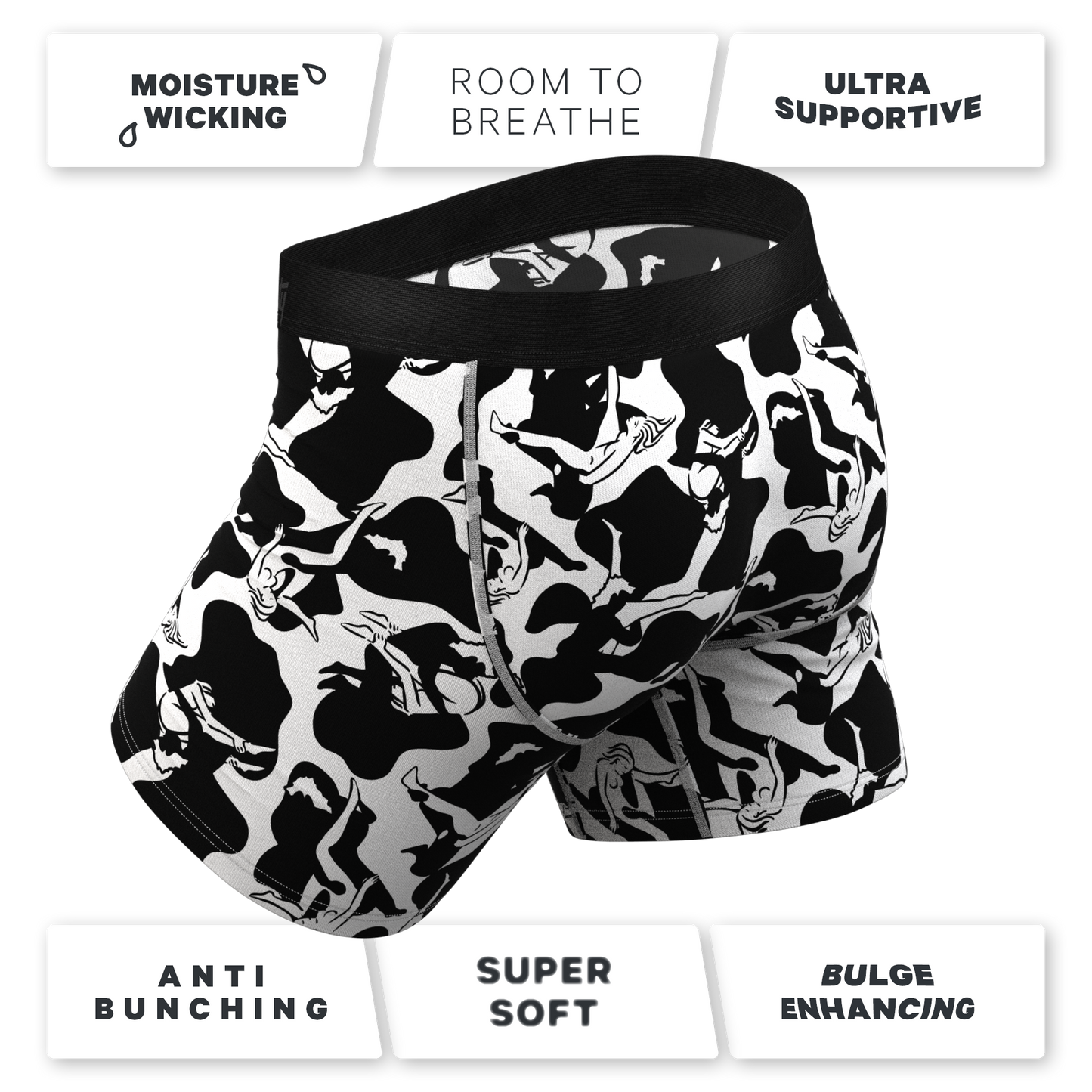 The Cowmasutra | Naughty Abstract Ball Hammock® Pouch Underwear