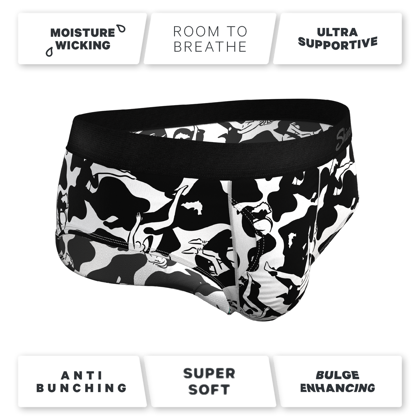 The Cowmasutra | Naughty Abstract Ball Hammock® Pouch Underwear Briefs