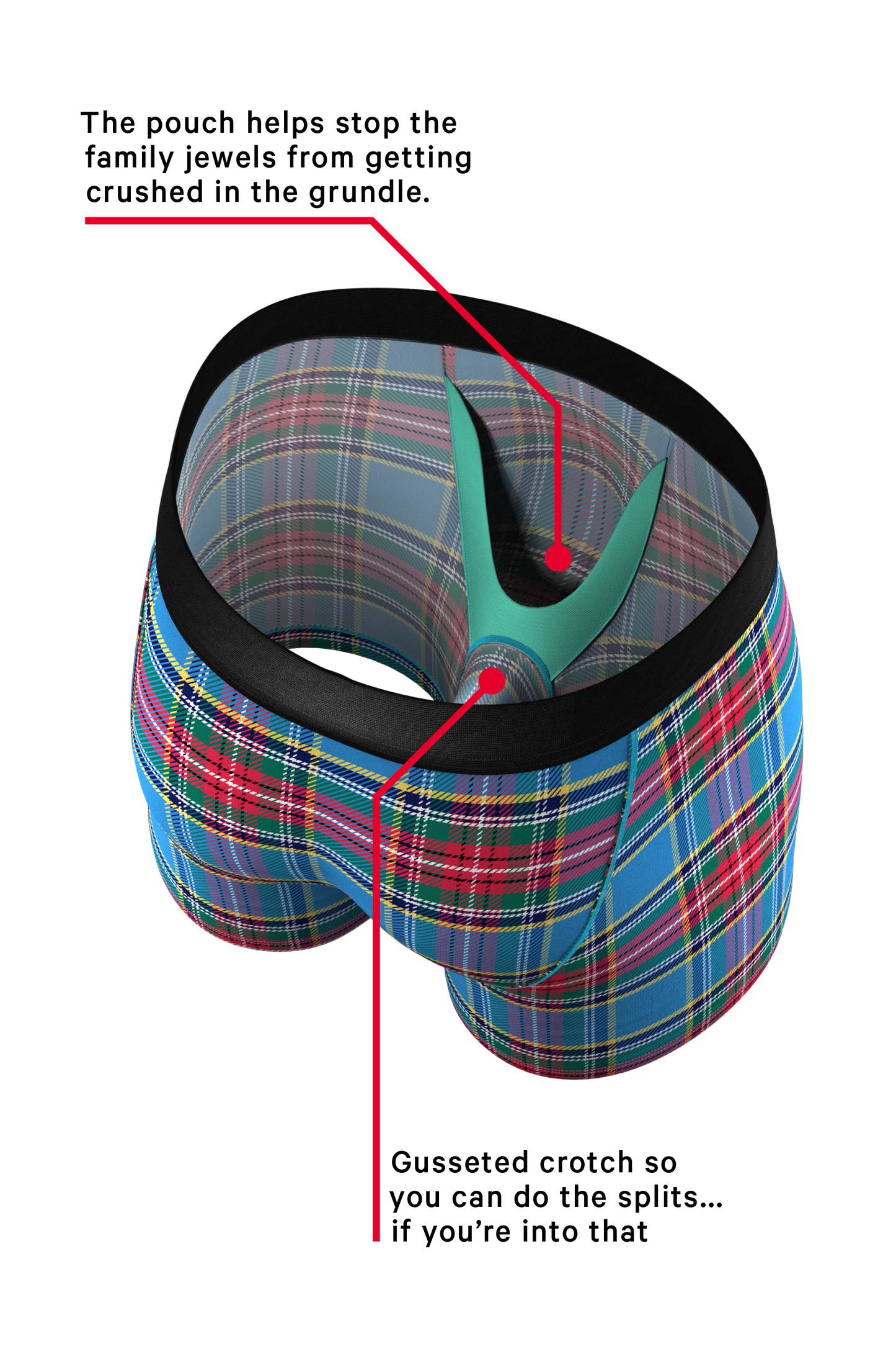 The Crisscross Applesauce | Plaid Ball Hammock® Pouch Underwear