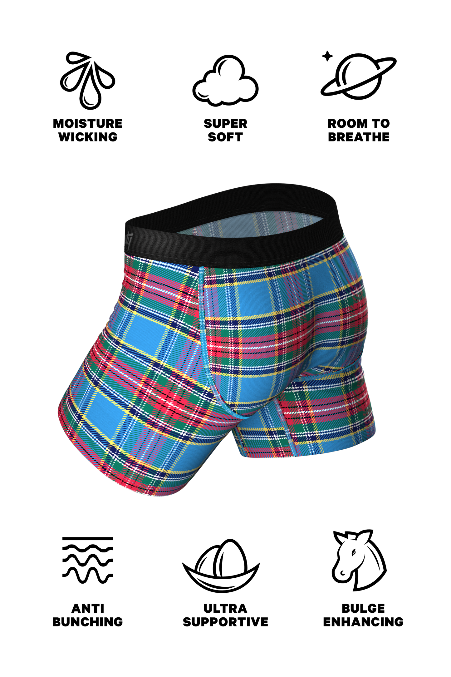 The Crisscross Applesauce | Plaid Ball Hammock® Pouch Underwear