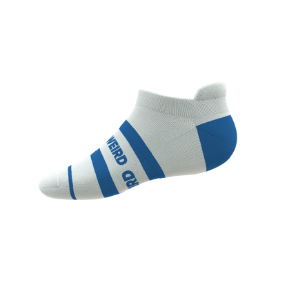 The Cruiser | Blue and White Stripe Heel Hammock™ Ankle Socks