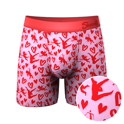 The Cupid Shuffle | Glow in the Dark Valentines Day Ball Hammock® Pouch Underwear