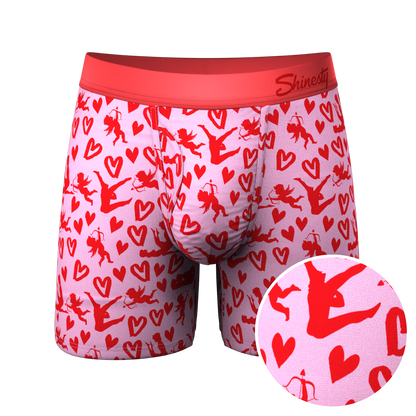 The Cupid Shuffle | Glow in the Dark Valentines Day Ball Hammock® Pouch Underwear With Fly