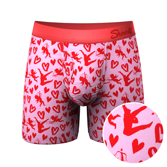 The Cupid Shuffle | Glow in the Dark Valentines Day Ball Hammock® Pouch Underwear With Fly