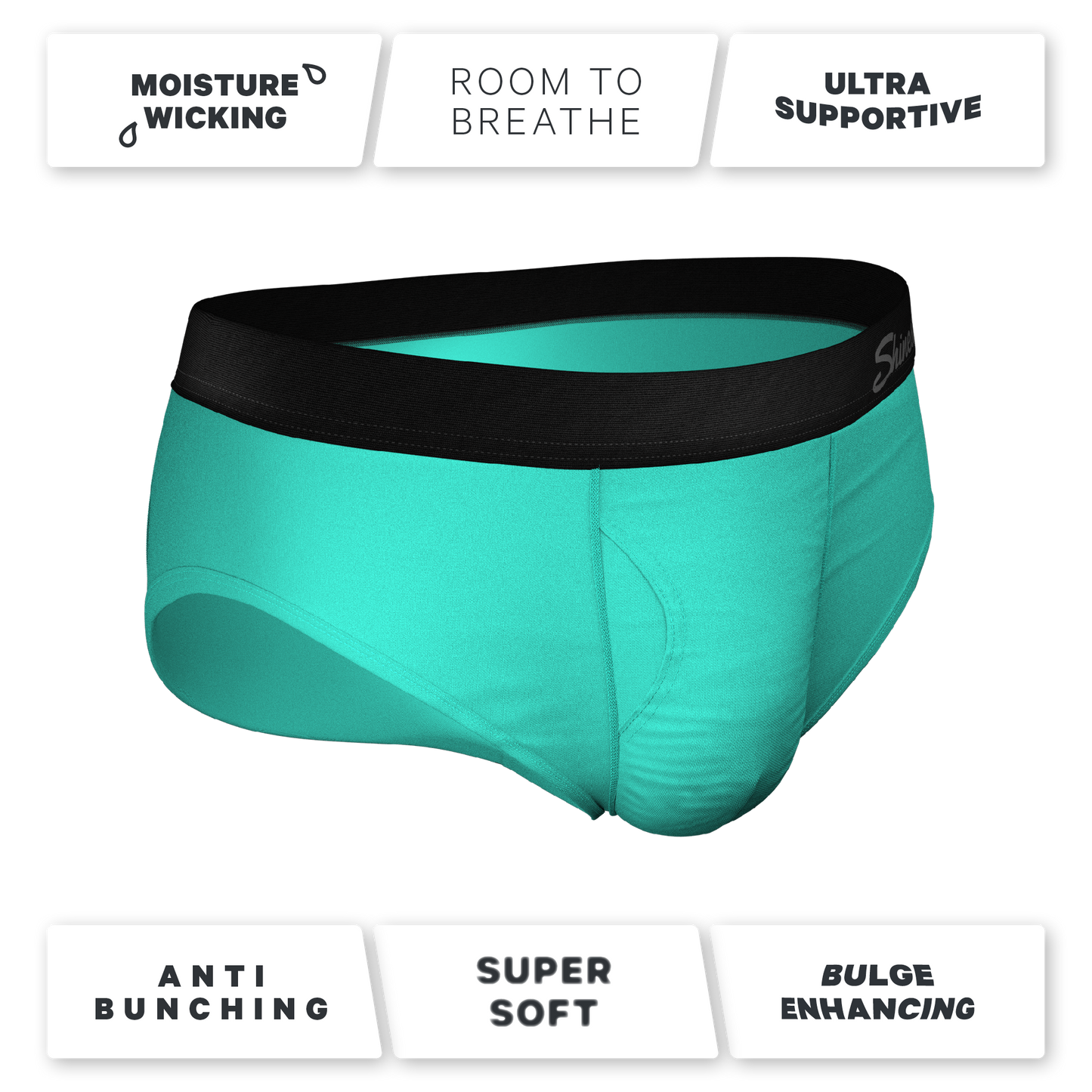 The Cyantific Theory | Turquoise Ball Hammock® Pouch Underwear Briefs