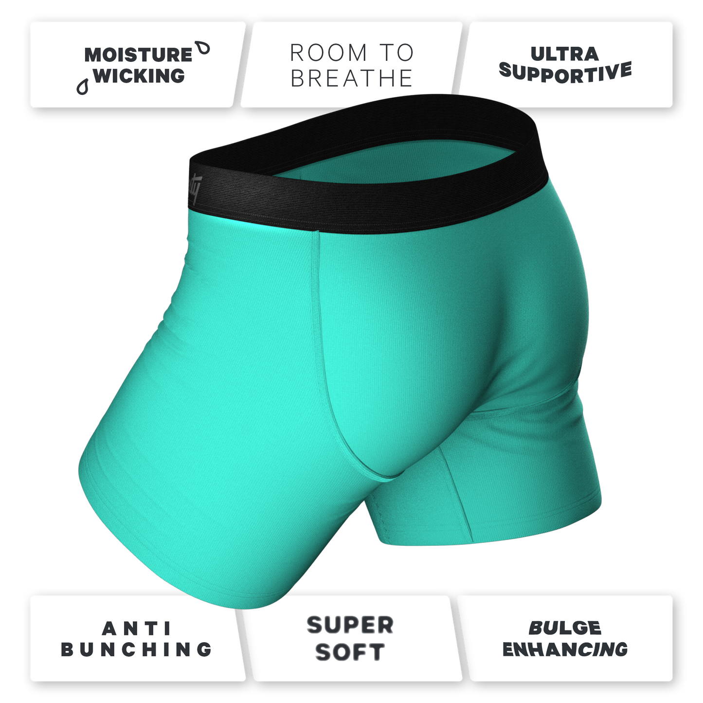 The Cyantific Theory | Turquoise Ball Hammock® Pouch Underwear