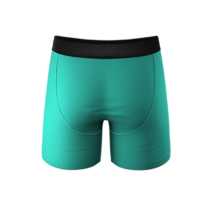 The Cyantific Theory | Turquoise Ball Hammock® Pouch Underwear With Fly