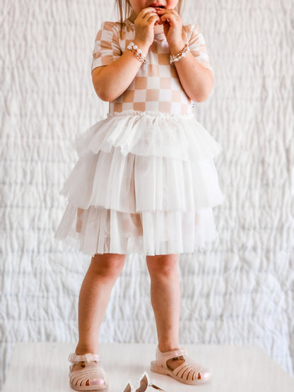 SANDY CHECKERS DREAM TUTU DRESS