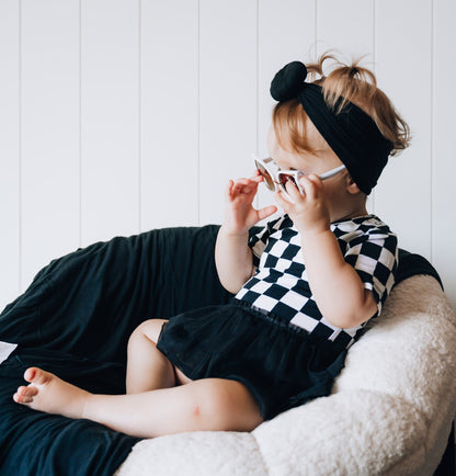 OREO CHECKERS DREAM TUTU BODYSUIT DRESS