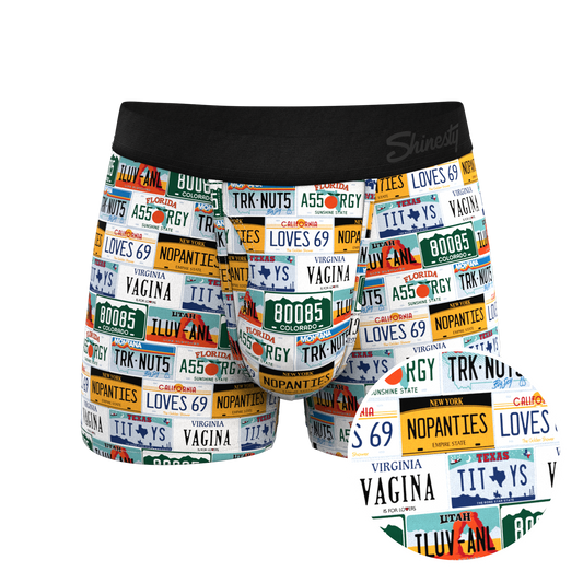 The DMV Catastrophe | License Plates Ball Hammock® Pouch Trunks Underwear