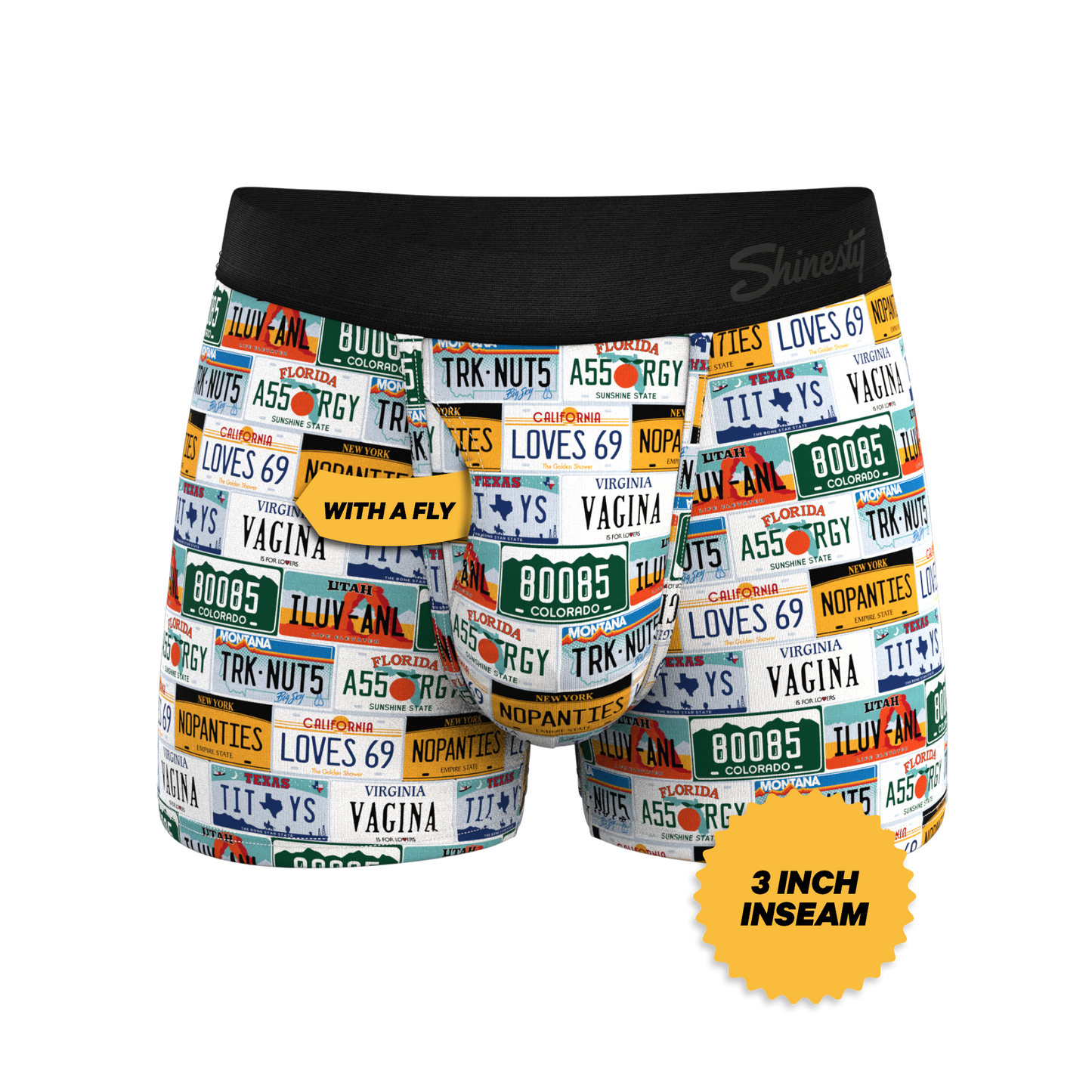 The DMV Catastrophe | License Plates Ball Hammock® Pouch Trunks Underwear