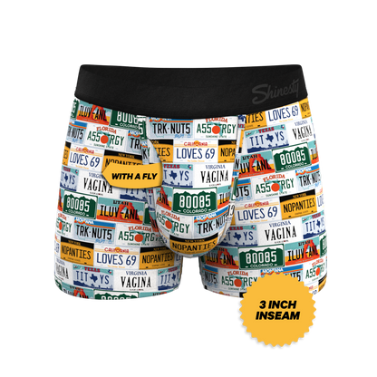 The DMV Catastrophe | License Plates Ball Hammock® Pouch Trunks Underwear