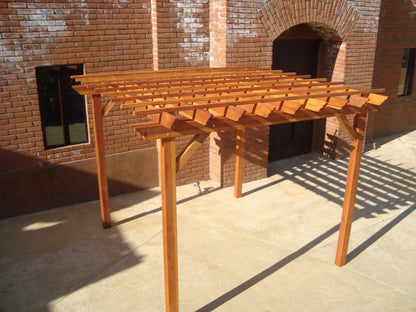 Outdoor Super Deck Redwood Pergola