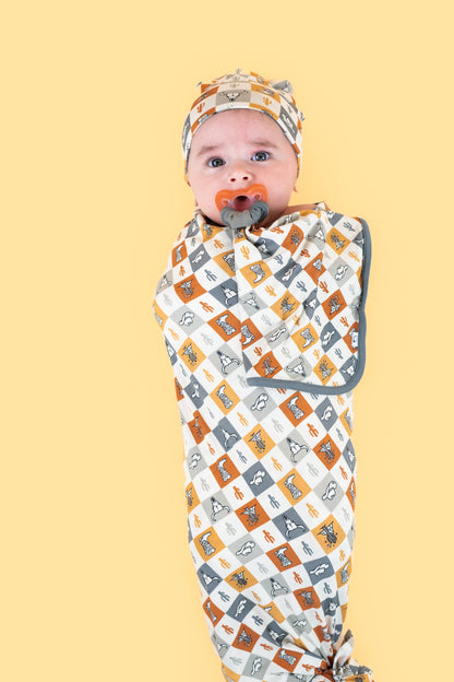 WILD WEST CHECKERS DREAM SWADDLE & BEANIE