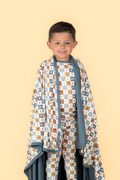 WILD WEST CHECKERS DREAM BLANKET