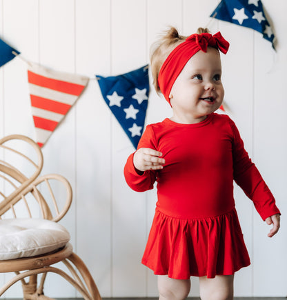 RED DREAM BODYSUIT DRESS