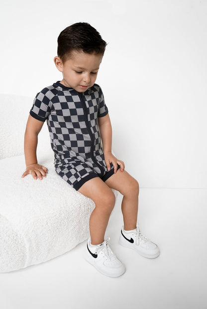 CHARCOAL CHECKERS DREAM SHORTIE