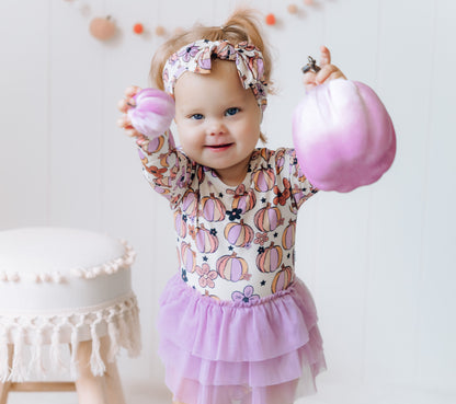 MIDNIGHT PUMPKIN DREAM TUTU BODYSUIT DRESS