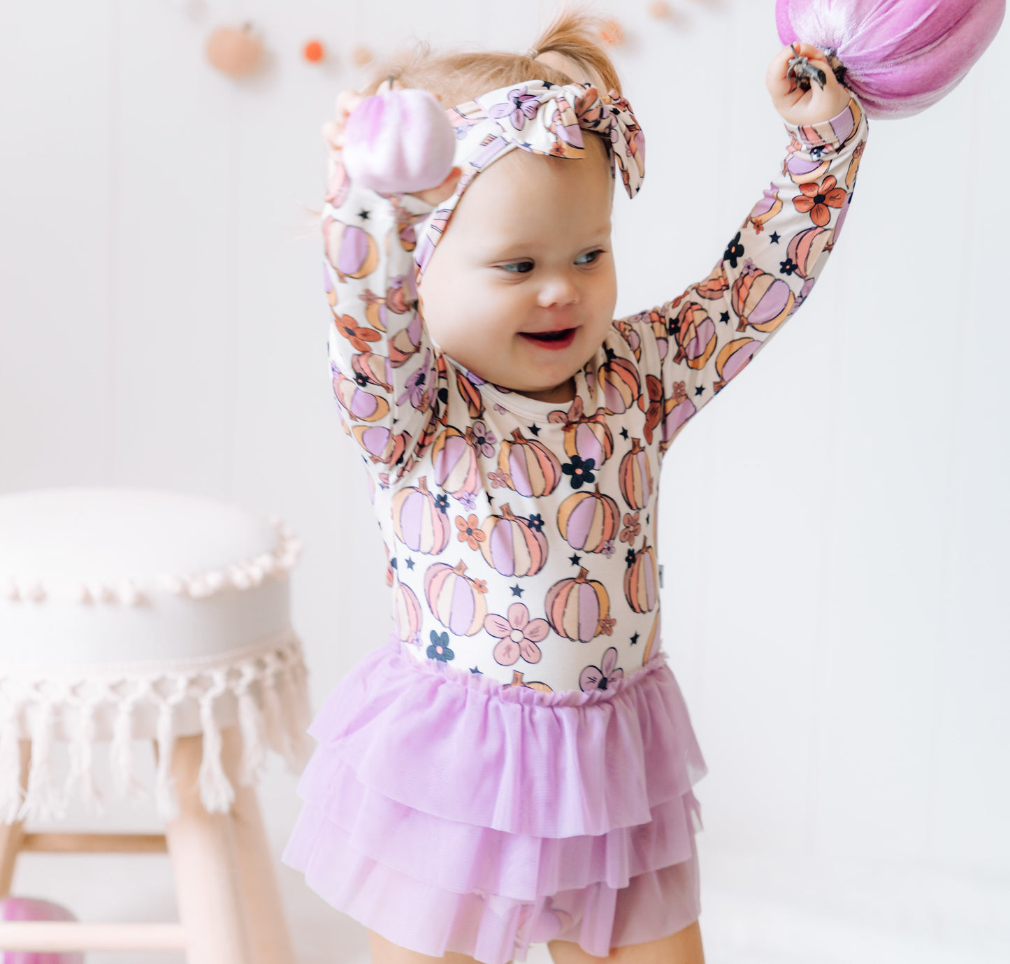 MIDNIGHT PUMPKIN DREAM TUTU BODYSUIT DRESS