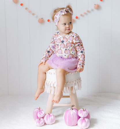 MIDNIGHT PUMPKIN DREAM TUTU BODYSUIT DRESS