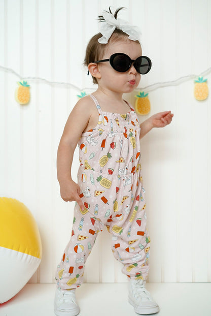 POOLSIDE PARTY DREAM SMOCKED JUMPSUIT