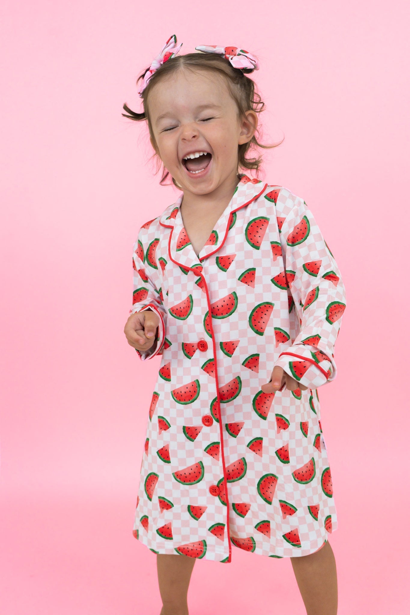 ONE IN A MELON CHECKERS GIRL'S DREAM GOWN