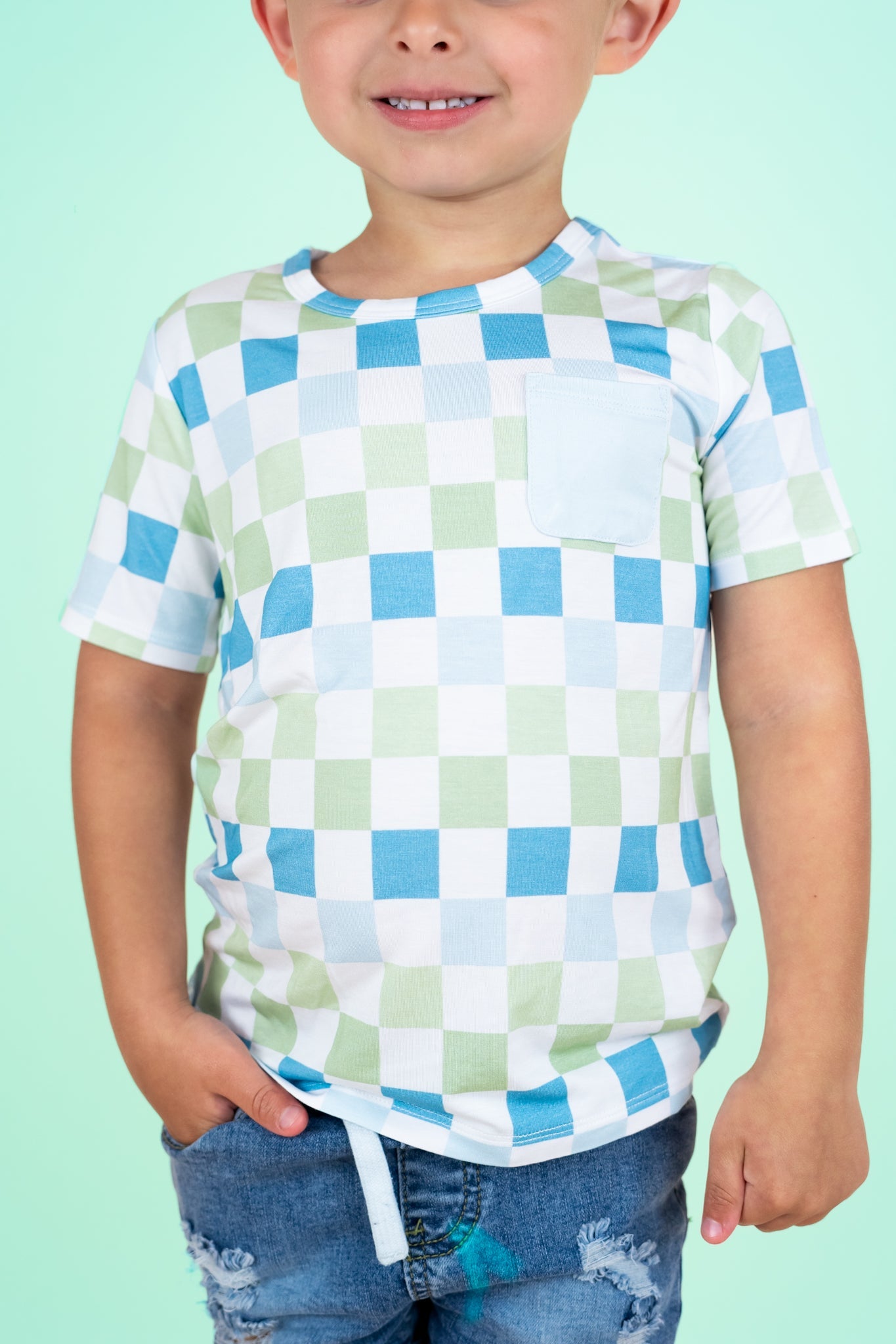 HIGH TIDE CHECKERS DREAM POCKET TEE