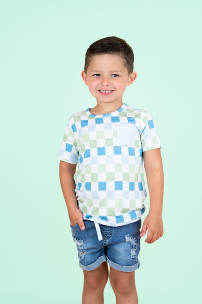 HIGH TIDE CHECKERS DREAM POCKET TEE