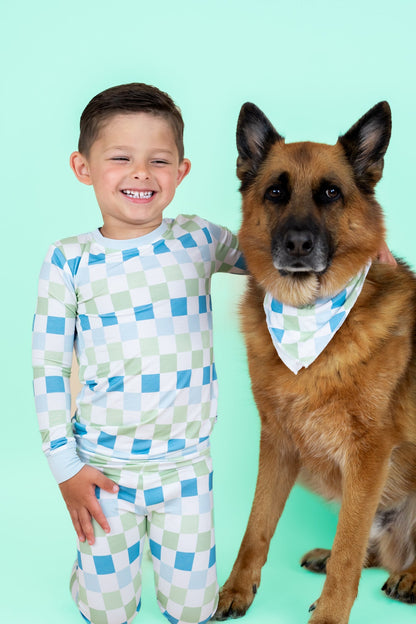 HIGH TIDE CHECKERS DREAM DOG BANDANA