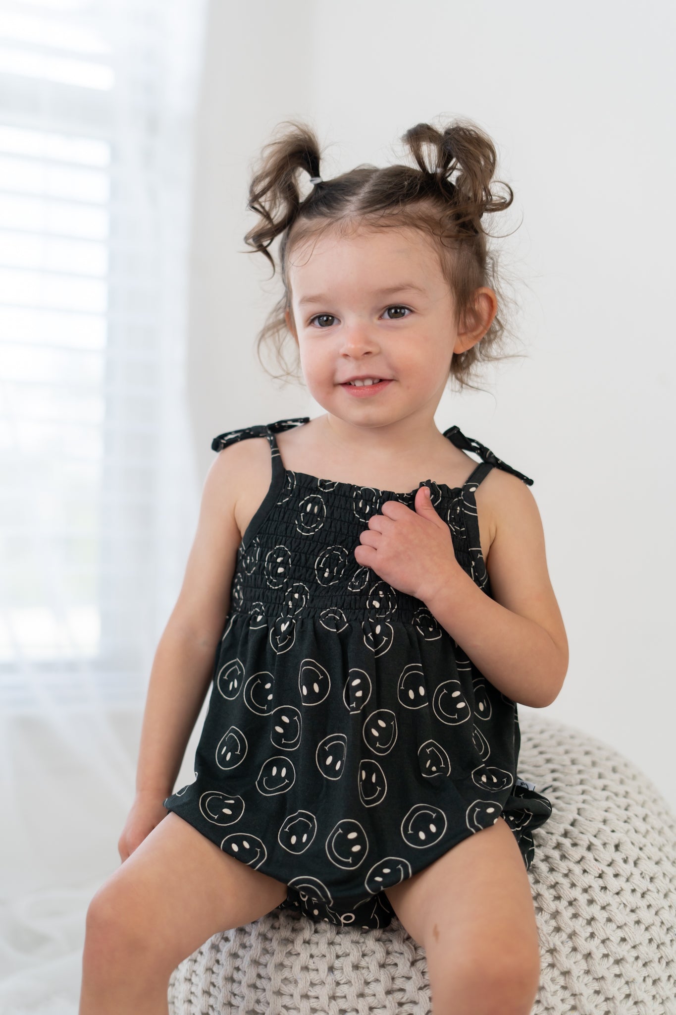 MIDNIGHT SMILES DREAM BUBBLE ROMPER