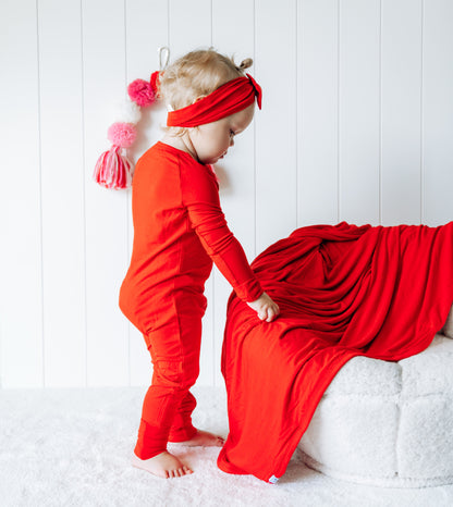 RED DREAM ROMPER