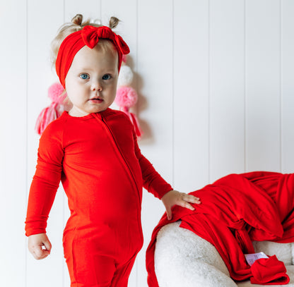 RED DREAM ROMPER