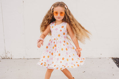 YIN YANG DAISIES DREAM RUFFLE DRESS