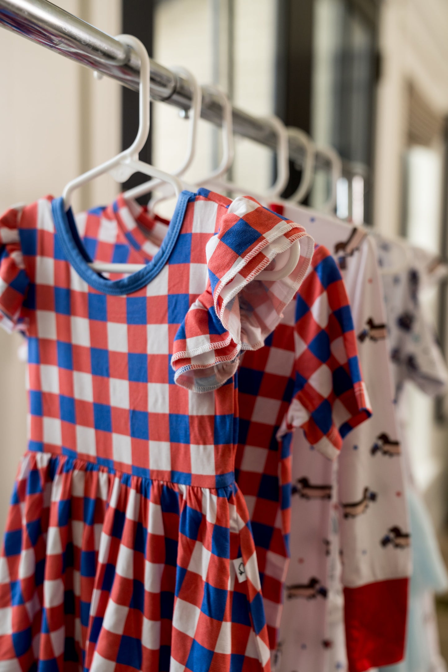 RED, WHITE & TRUMAN DREAM BODYSUIT DRESS