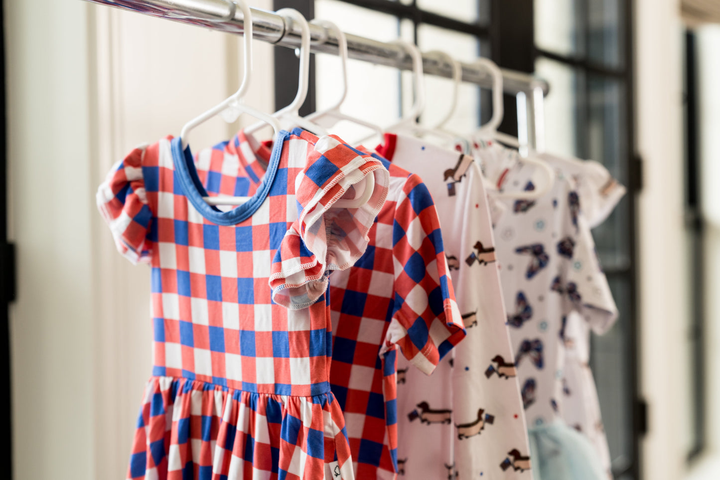 RED, WHITE & TRUMAN DREAM BODYSUIT DRESS