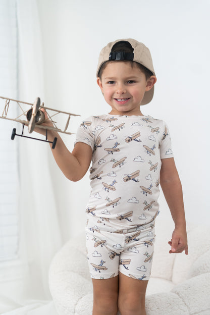 PLANE FUN DREAM SHORT SET