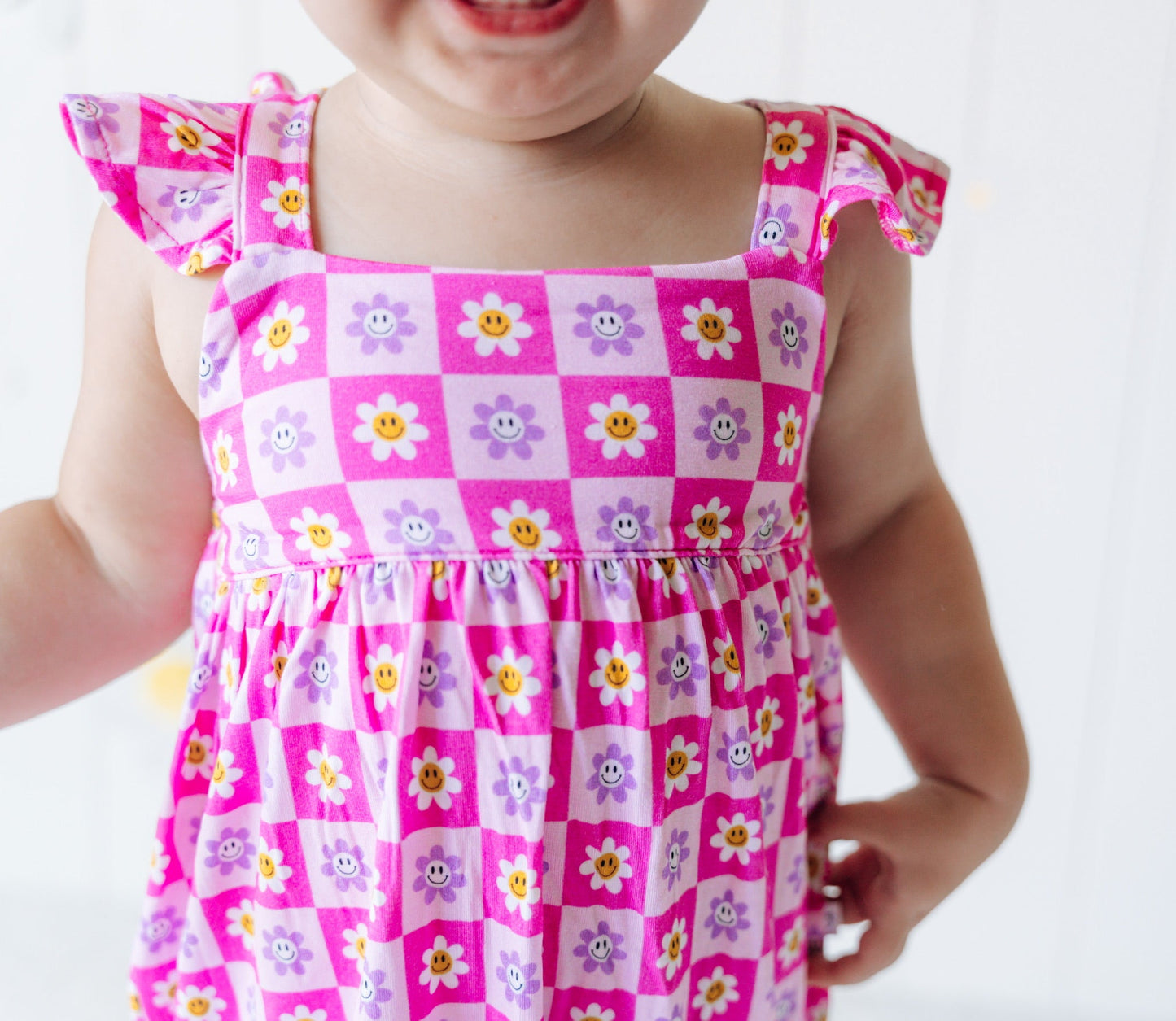 HAPPY DAISIES BUBBLE ROMPER