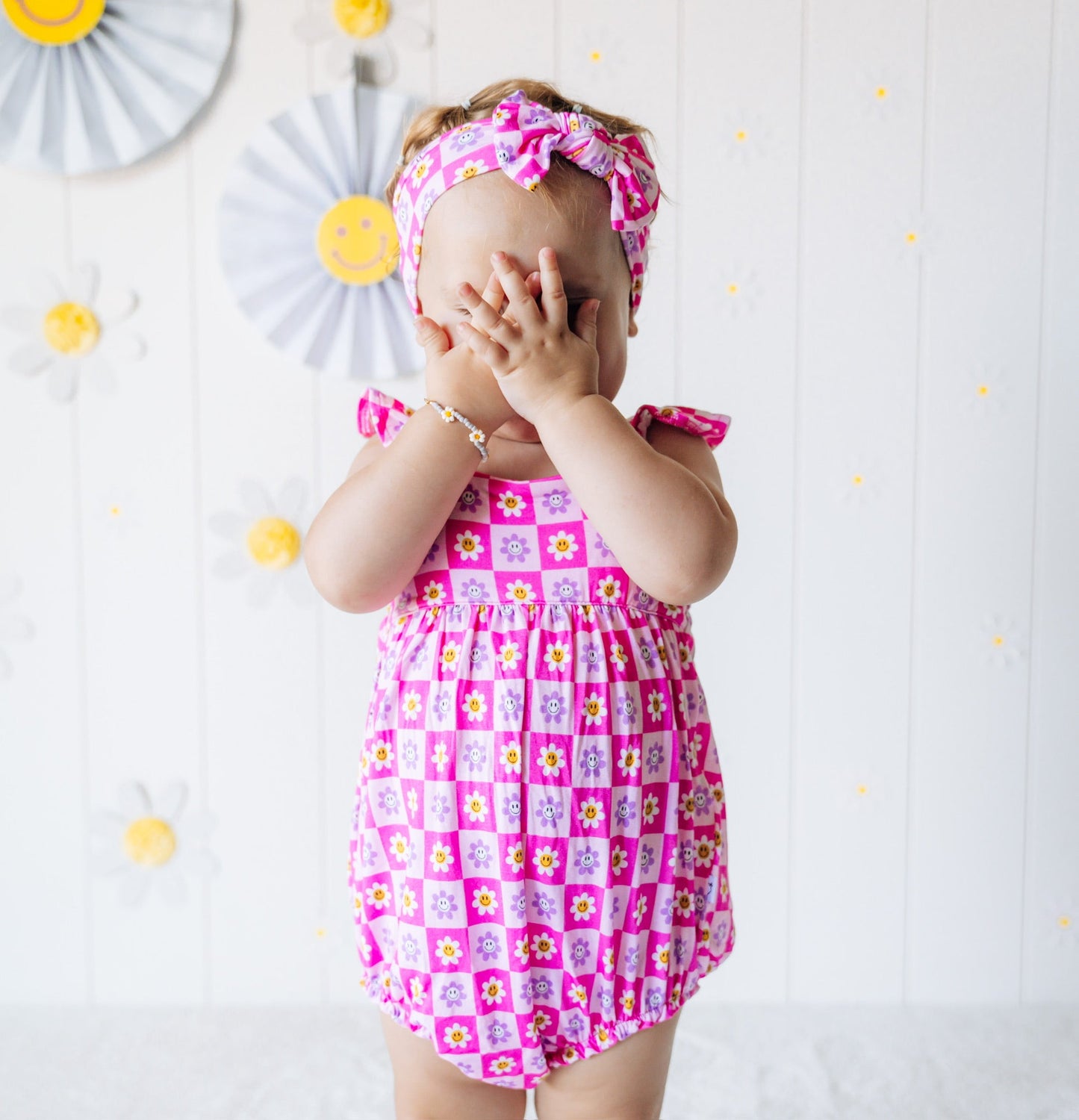 HAPPY DAISIES BUBBLE ROMPER